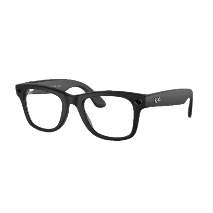 Умные очки RayBan Wayfarer L (2-е поколение), глянцевая черная оправа/фотохромные линзы зеленый графит