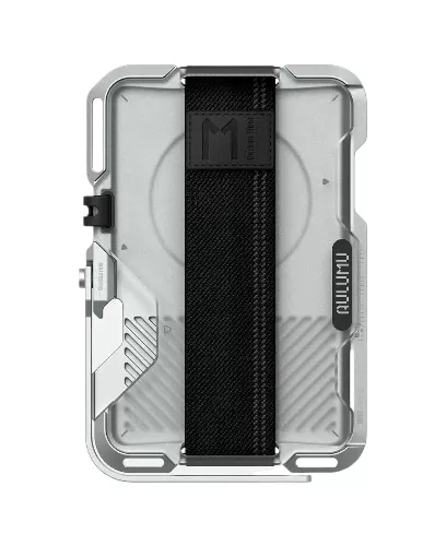 Картхолдер Aulumu G03 MagSafe, многофункциональный магнитный кошелек, полупрозрачный белый