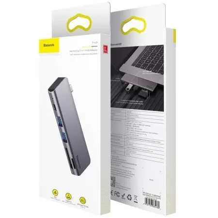 Хаб Baseus Harmonica 5 в 1 Adapter