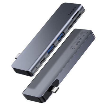 Хаб Baseus Harmonica 5 в 1 Adapter