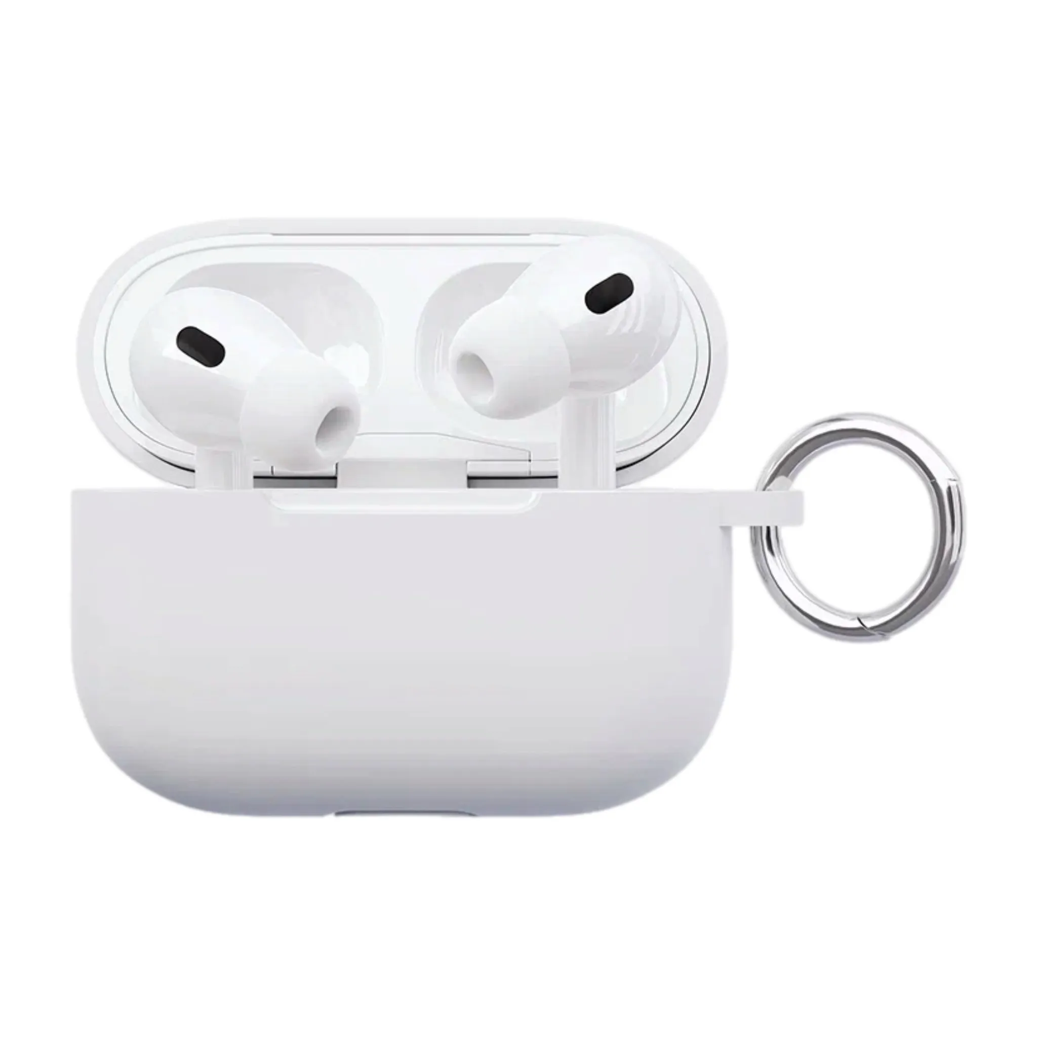 Чехол силиконовый "vlp" Soft Touch, с кольцом, для AirPods Pro 2, белый
