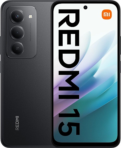 Смартфон Xiaomi Redmi 15 4G 8/256 ГБ, черный