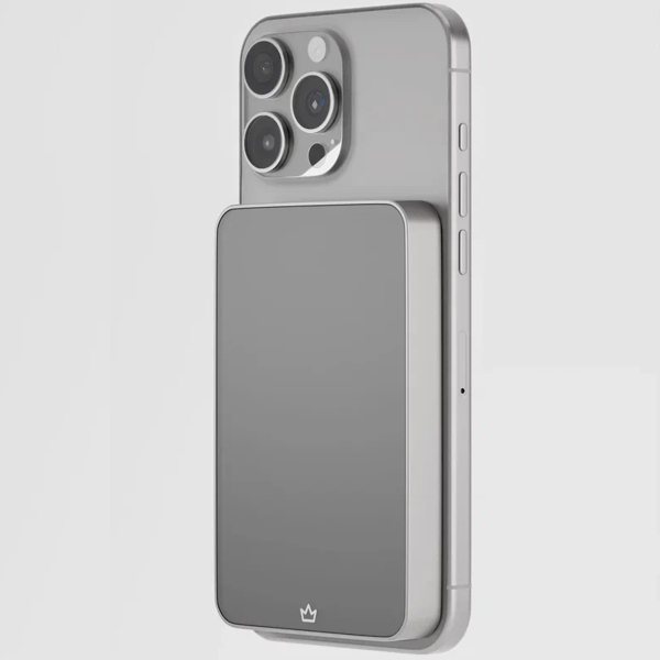 Внешний аккумулятор "vlp" Diamond Energy MagSafe, Qi2, 10000 mAh, натуральный титан