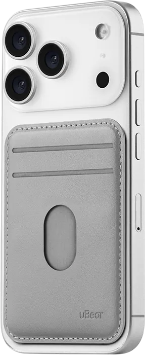 Магнитный картхолдер uBear Split Geo, серый