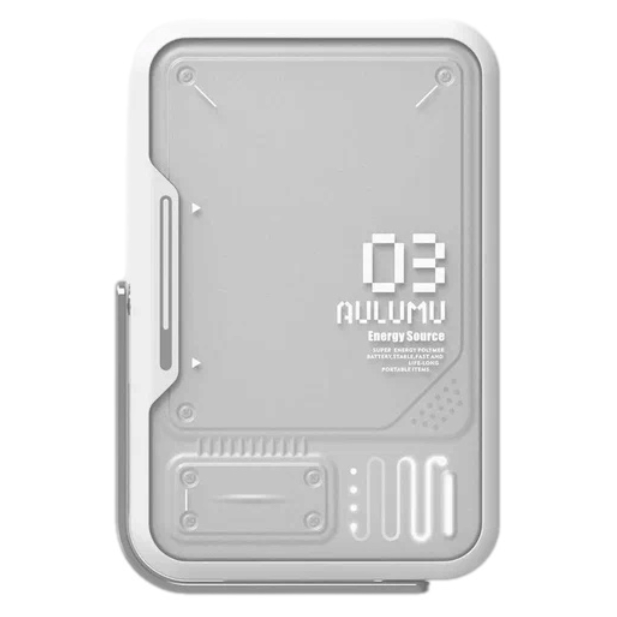 Внешний аккумулятор магнитный Aulumu МОЗ 3500 mAh, белый
