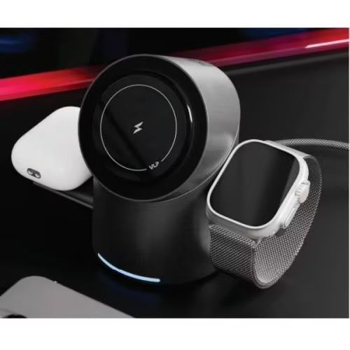 Беспроводное зарядное устройство "vlp" Tower Power 3in1, серый