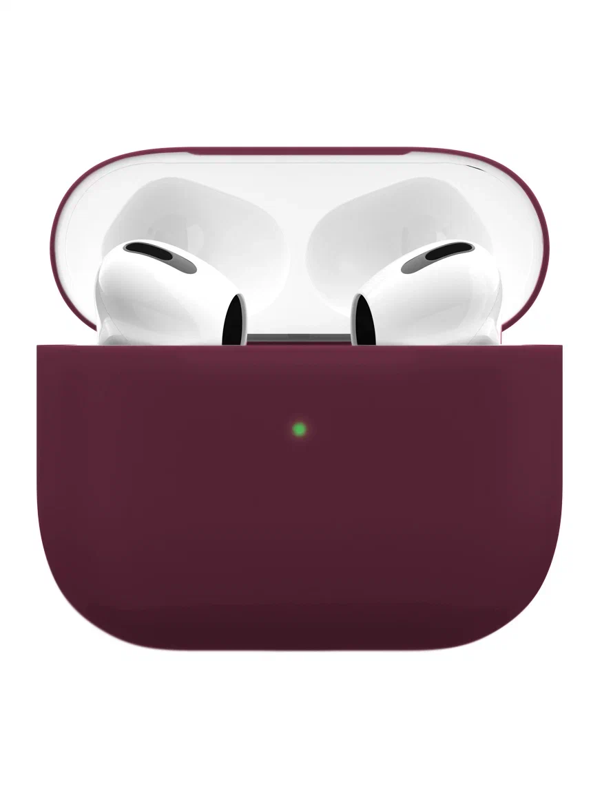 Чехол силиконовый "vlp" Soft Touch для AirPods 3, марсала